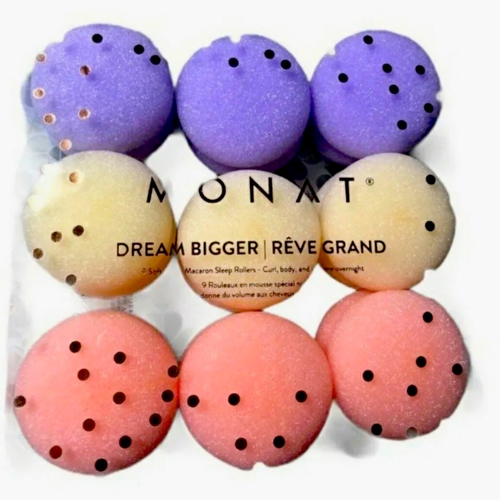 NWT Monat Dream Bigger Foam Macaron Sleep Rollers